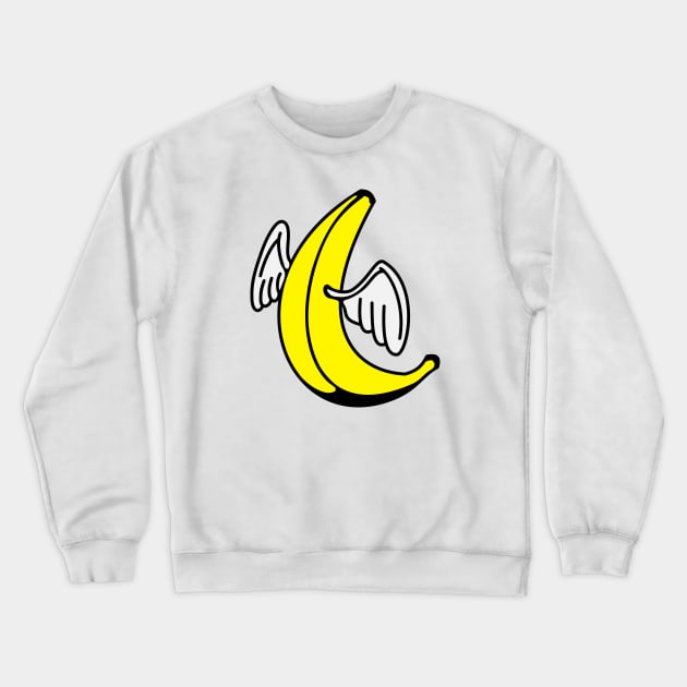 Flying Banana Crewneck Sweatshirt by schlag.art